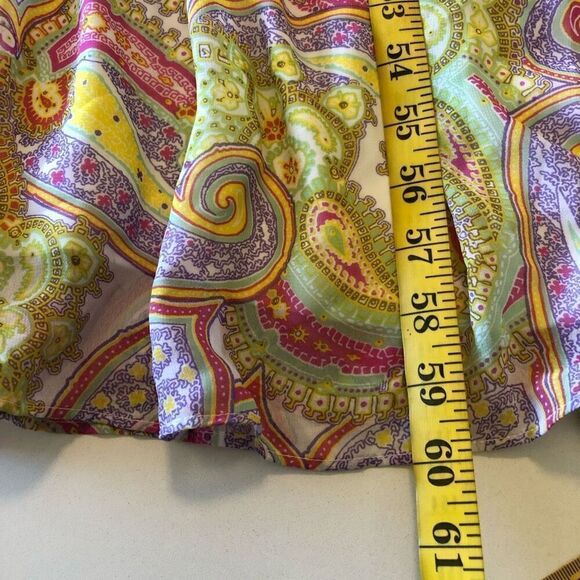 NEW Julia Jordan Pastel Paisley Soft Girl Chiffon Tiered Maxi Dress Sz 16 - Picture 15 of 16